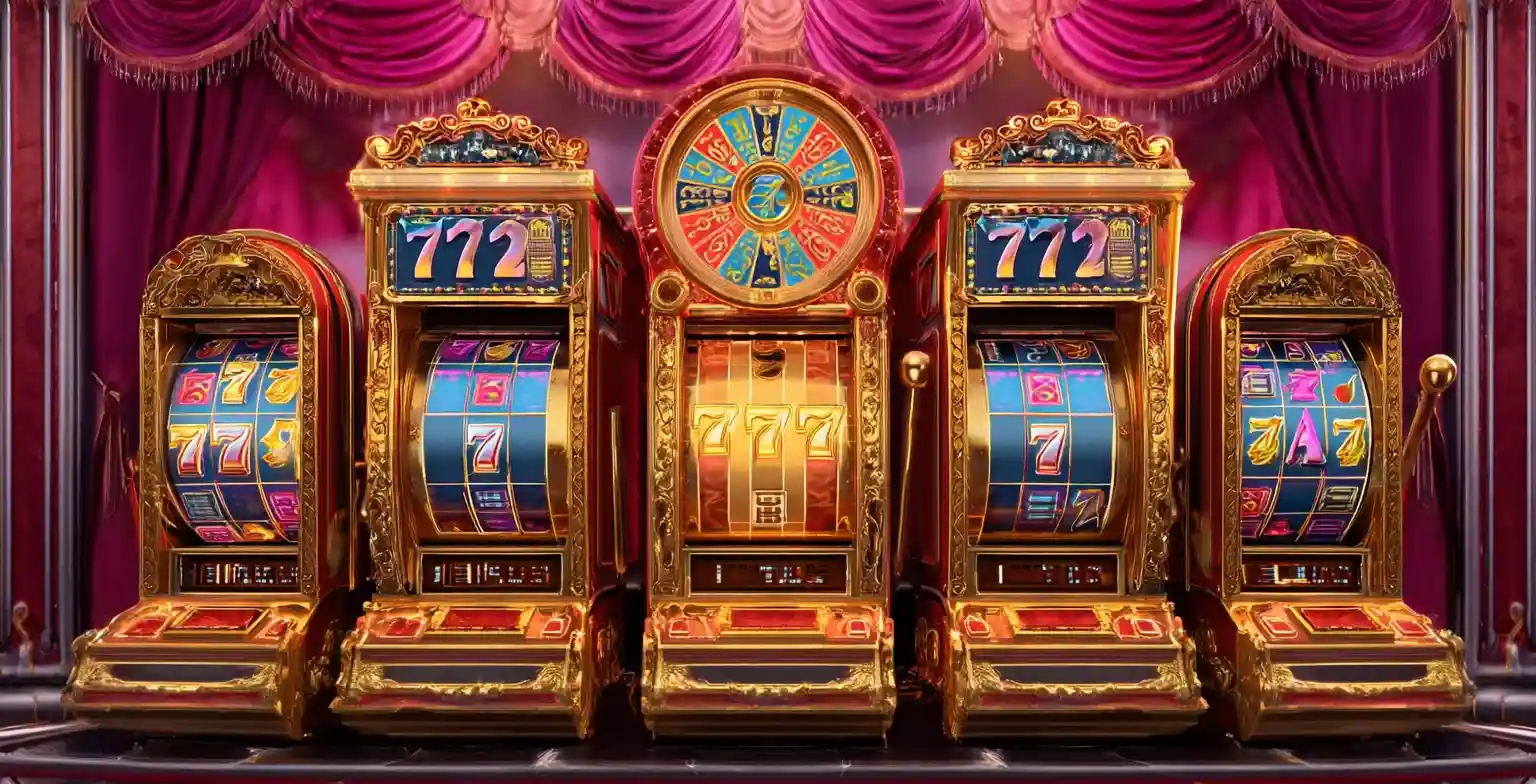 Illustrative image of lucky slots with vibrant symbols